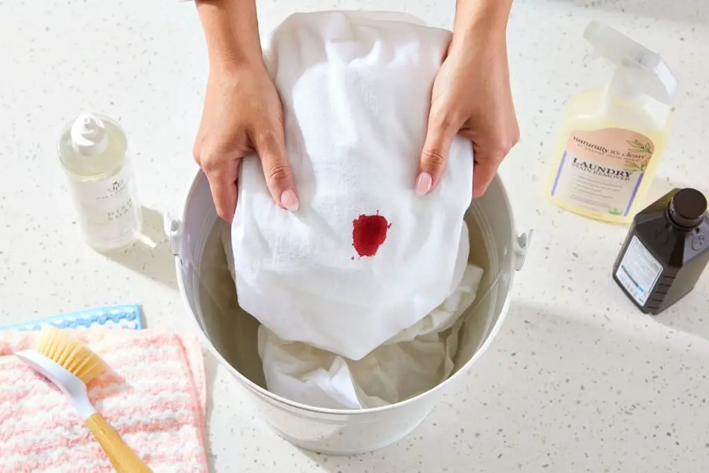 how to get blood out of sheets