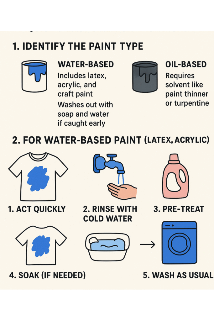 How to Get Paint Out of Clothes